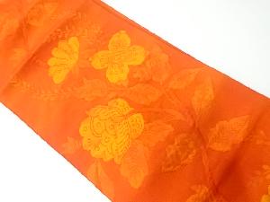 枝花模様織出し名古屋帯